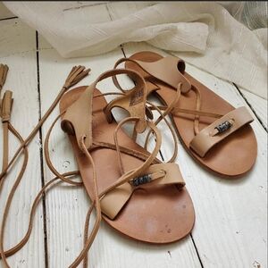 Elegant Tan Leather Sandals